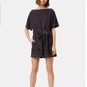 French Connection Navy Linen Romper (NWT)